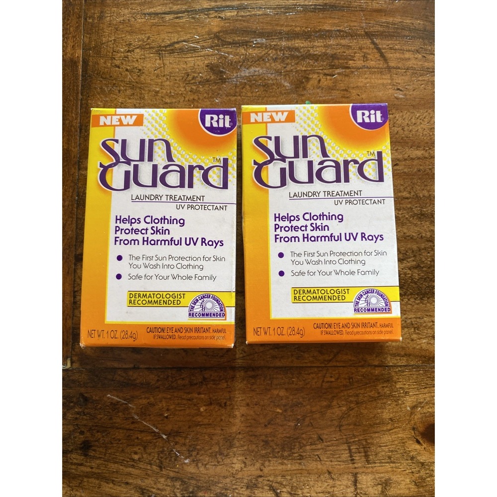 Rit Sun Guard UPF 30 Laundry Treatment UV Protection 1oz Each Box (2 Boxes Each)